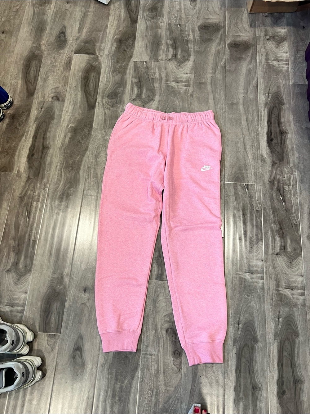 Nike Womens Pink Fleece Jogger Pants
